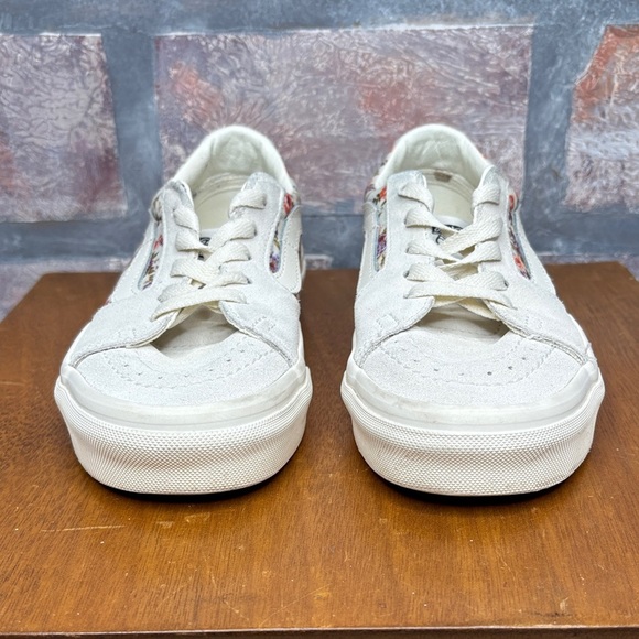 Vans Kids Cream Floral Sneakers - Picture 3 of 11